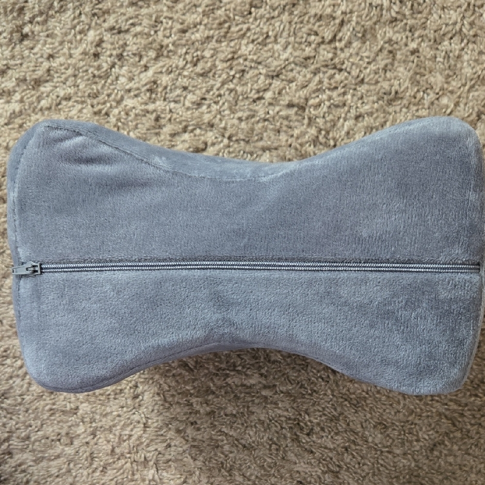 Gray Knee Pillow for Side Sleepers - Picture 3 of 4